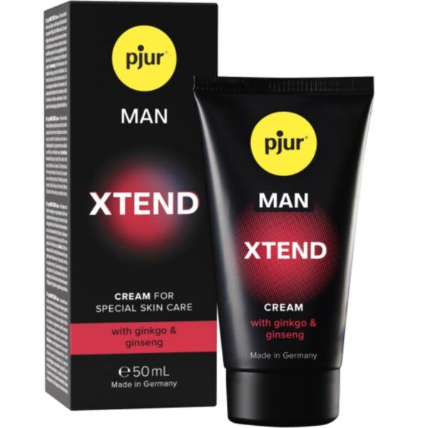 Fľaša masážneho krému pjur MAN XTEND Cream s objemom 50 ml
