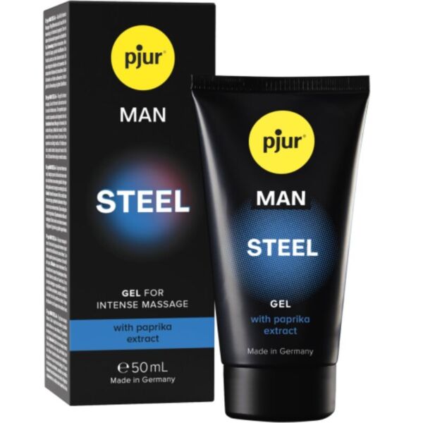 Balenie masážneho gélu Pjur Man Steel s objemom 50 ml