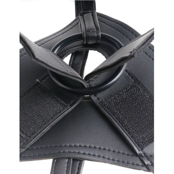 Postroj strap-on s realistickým dildom King Cock Strap-On Harness, so základňou s prísavkou