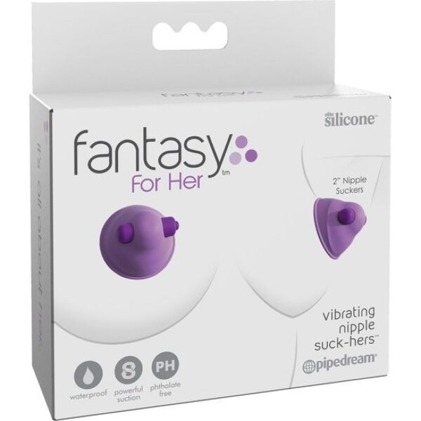 Stimulátor bradaviek Fantasy For Her Vibrating Nipple Suck-Hers so silikónovým kalíškom