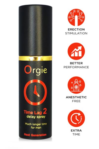 Sprej na oddialenie ejakulácie Orgie Time Lag 2 v hliníkovej fľaštičke s objemom 10 ml