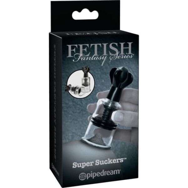 Stimulátor bradaviek Fetish Fantasy Super Nipple Sucker s priehľadným valcom a kolieskom sania