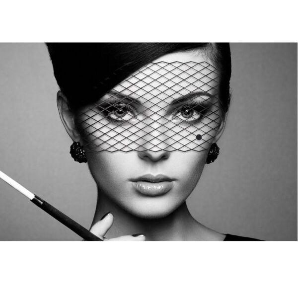 Čierna vinylová maska Bijoux Indiscrets Mask Louise