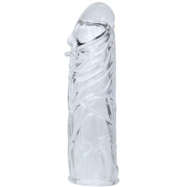 Návlek na penis Baile 14,2 cm s textúrou nopkov