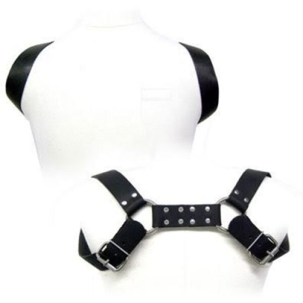 Pánsky postroj Leather Body Holster s popruhmi na ramená