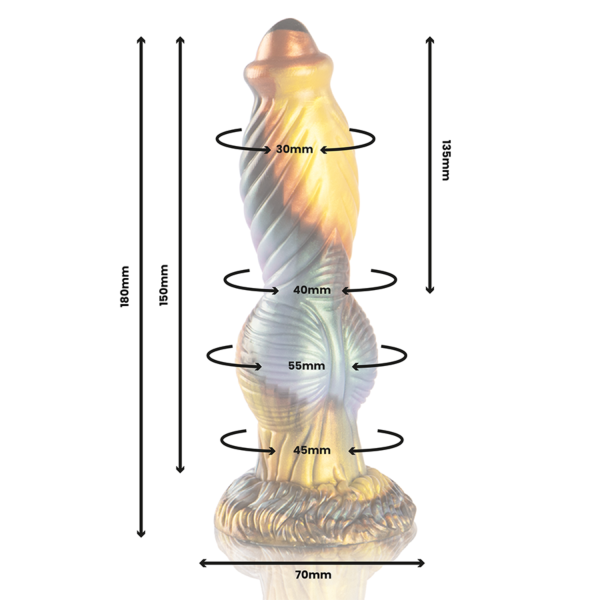 Dildo vibrátor EPIC Phoenix s diaľkovým ovládačom