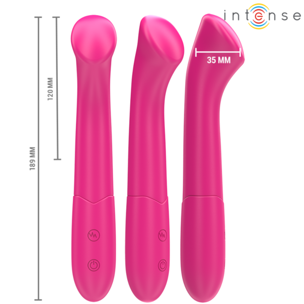 Flexibilný vibrátor Intense Fun Paty zo silikónu, 19 cm
