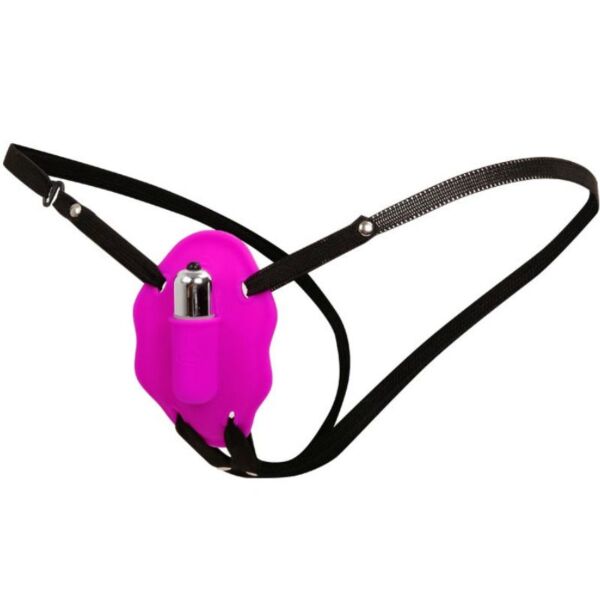 Postroj strap-on s vibráciou Baile Love Rider so silikónovými nohavičkami a vibračným vajíčkom