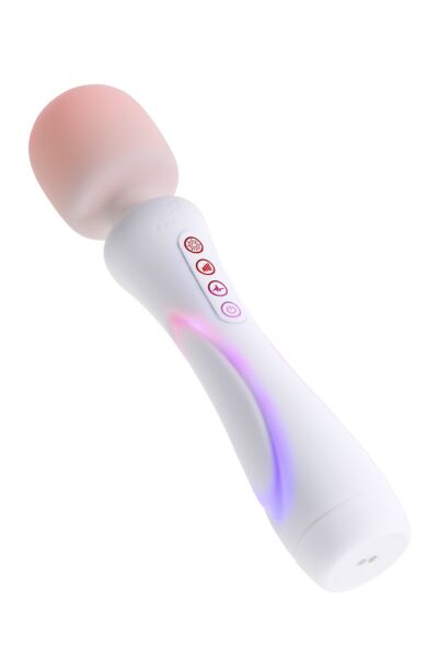 Wand vibrátor Paradise Pleasure The Wand, biely, s RGB podsvietením