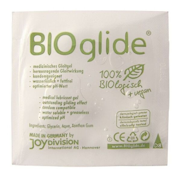 Monodóza lubrikantu na vodnej báze Joydivision BIOglide s objemom 3 ml