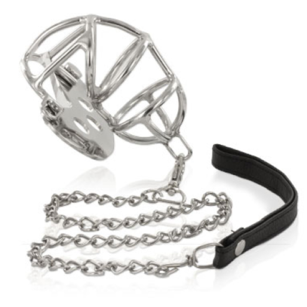 Klietka cudnosti Metal Hard Chastity Ring with Strap s krúžkom a remienkom