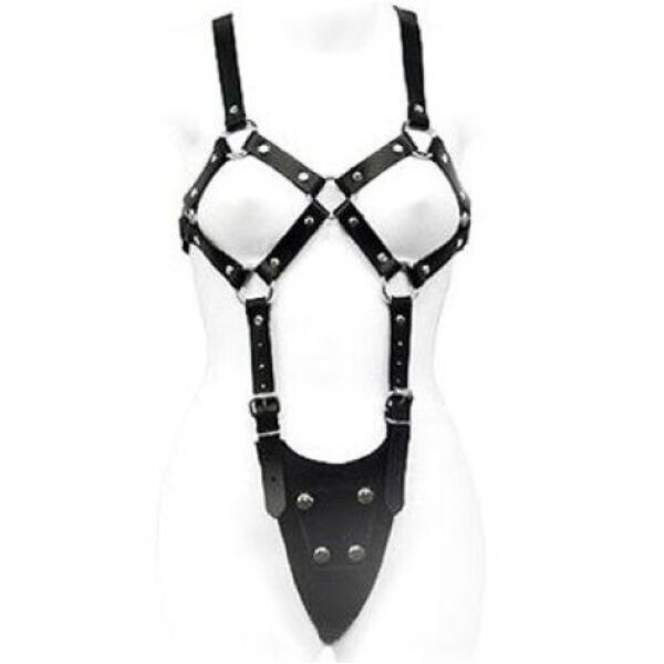 Telový postroj pre ženy Leather Body z kože