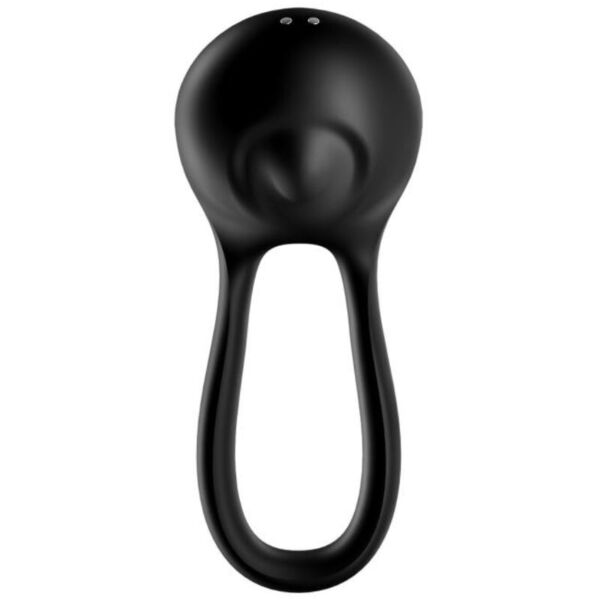 Vibračný erekčný krúžok Satisfyer Majestic Duo v čiernej farbe