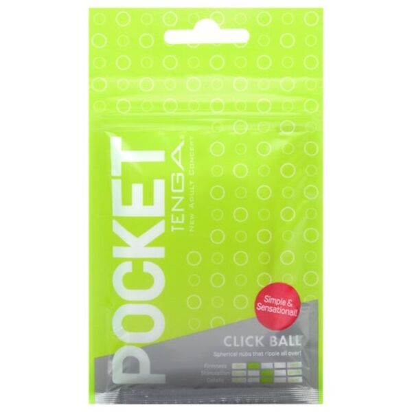 Masturbátor Pocket TENGA Click Ball na jedno použitie
