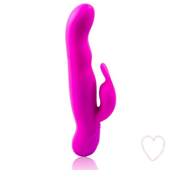Rabbit vibrátor Pretty Love Hale so zahnutou špičkou a ramenom na klitoris