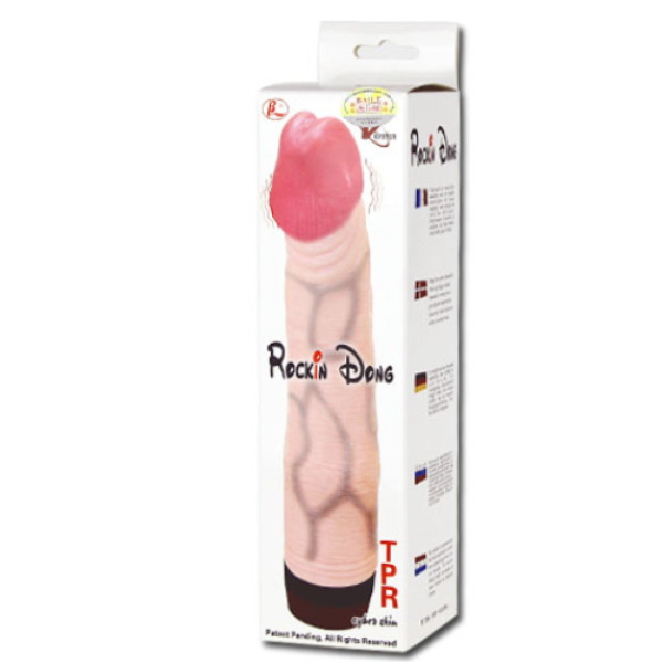 Realistické dildo Baile Rockin Dong s vibráciami s viacerými rýchlosťami