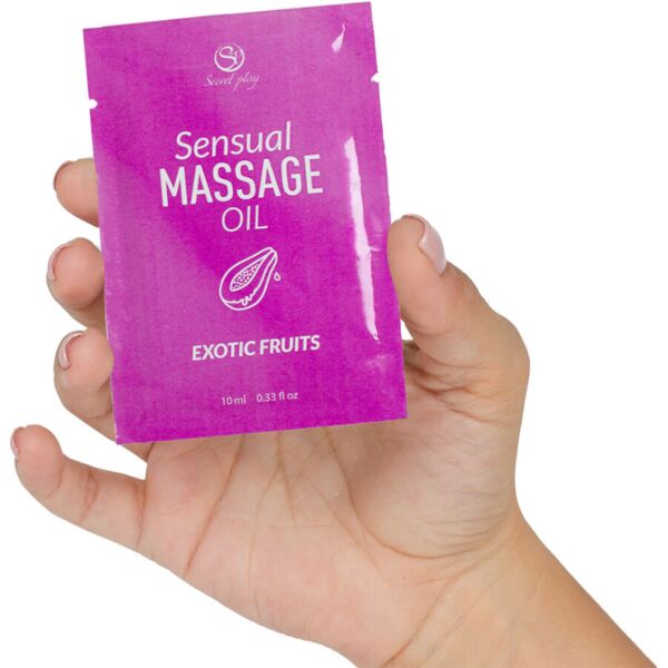 Monodávka masážneho oleja Secret Play Exotické ovocie 10 ml