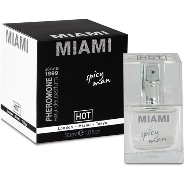 Parfém s feromónmi HOT Miami Spicy pre mužov, 30 ml
