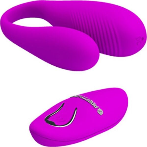 Párový vibrátor Pretty Love Aldrich v ružovej farbe s diaľkovým ovládačom