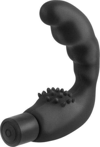 Análny vibrátor Anal Fantasy Reach Around od Pipedream so zakriveným telom a bázou s výbežkami