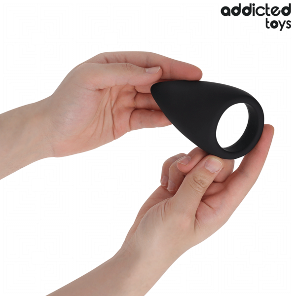 Erekčný krúžok Addicted Toys v tvare kvapky, bez vibrácií