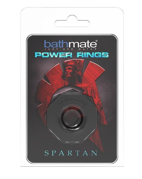 Erekčný krúžok Bathmate Power Ring Spartan, čierny a osemhranný