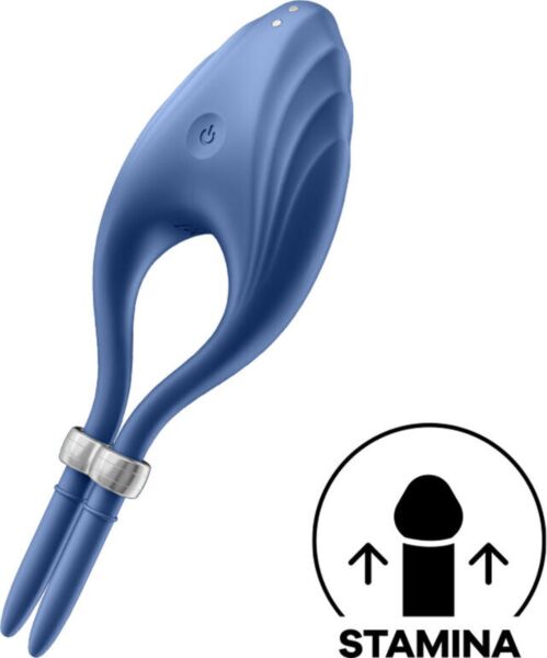 Vibračný erekčný krúžok Satisfyer Duelist s trojuholníkovým stimulátorom klitorisu