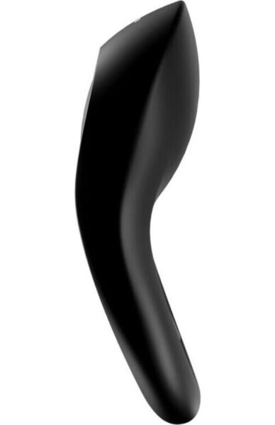 Čierny vibračný erekčný krúžok Satisfyer Legendary Duo s dvoma krúžkami a predným stimulátorom