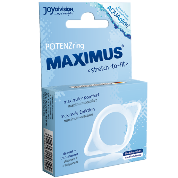 Set troch erekčných krúžkov JOYDIVISION Maximus vo veľkostiach XS, S a M, transparentné