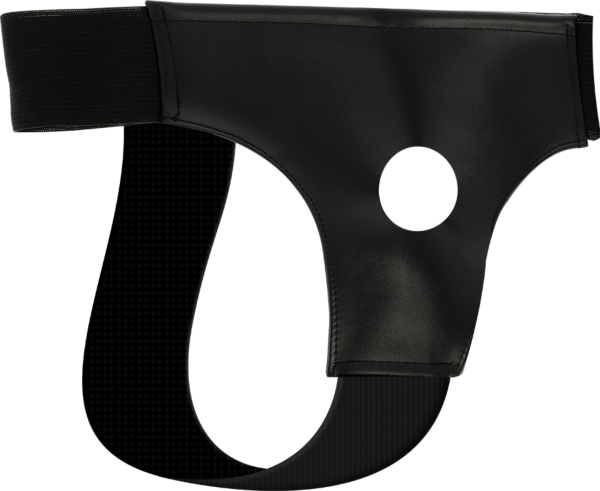 Postroj strap-on s otvorom Darkness, nohavičky s otvorom pre dildo