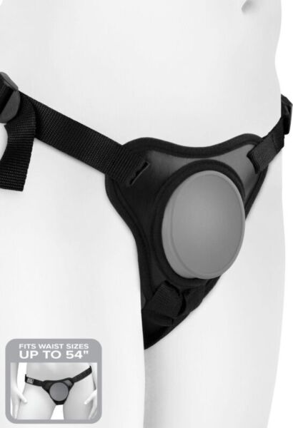 Postroj Pipedream Body Dock Elite Mini so silikónovou doskou a nylonovými popruhmi