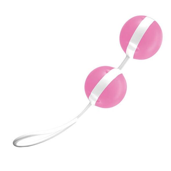 Venušine guličky JOYDIVISION Joyballs Trend v ružovej a bielej farbe so šnúrkou na vytiahnutie