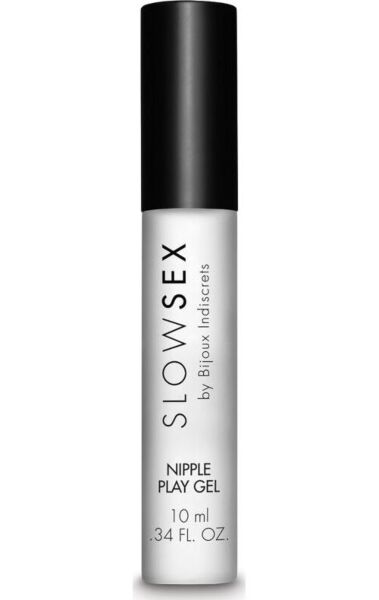 Gél na bradavky Bijoux Slow Sex Nipple Play Gel s aplikátorom s kovovou guľôčkou