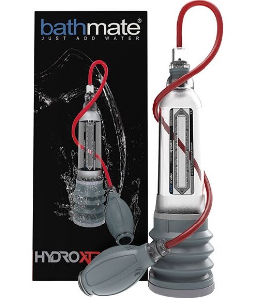 Priehľadná pumpa na penis Bathmate Hydroxtreme 7 s ručnou hruškou
