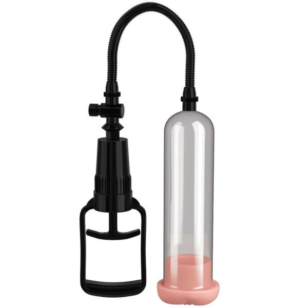 Pump Worx Pussy Pump s priehľadným valcom, nadstavcom v tvare vagíny a manuálnou rukoväťou