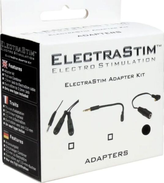 Kábel ElectraStim Triphase Combiner s čiernym konektorom a dvoma červenými konektormi