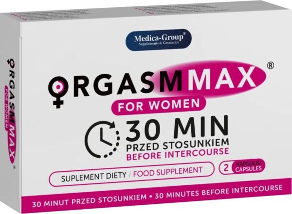 Škatuľka s kapsulami Orgasm Max For Women Capsules od Medica Group
