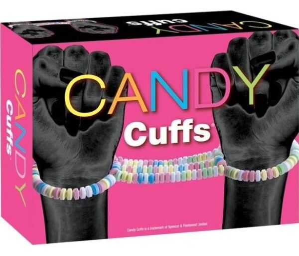 Jedlé putá Spencer & Fleetwood Candy Cuffs z farebných cukríkových guľôčok