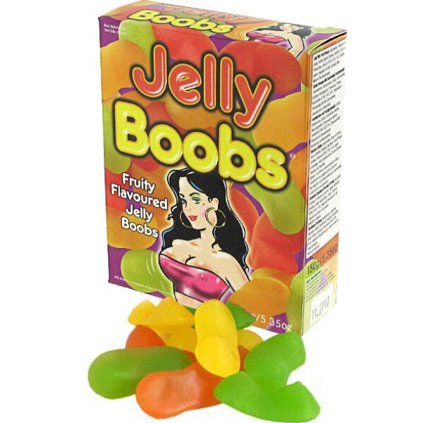 Balenie gumených cukríkov Spencer & Fleetwood Jelly Boobs v tvare pŕs