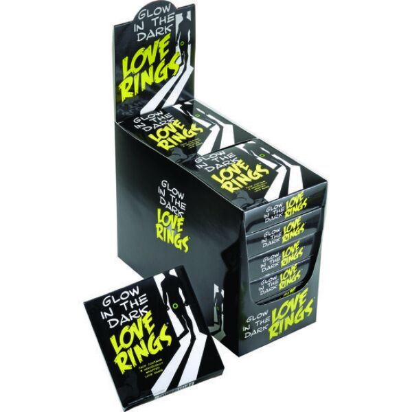 Balenie troch erekčných krúžkov Glow In The Dark Love Rings od Spencer & Fleetwood