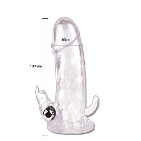 Návlek na penis Baile Brave Man BI-026204 s vibračným vajíčkom