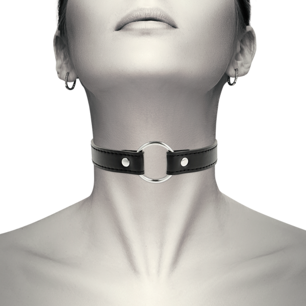 BDSM obojok Coquette Chic Desire so zapínaním na tri pracky