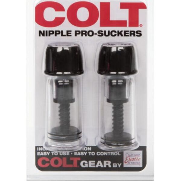 Prísavky na bradavky Colt Nipple Pro-Suckers s valcom a otočným nastavovacím mechanizmom