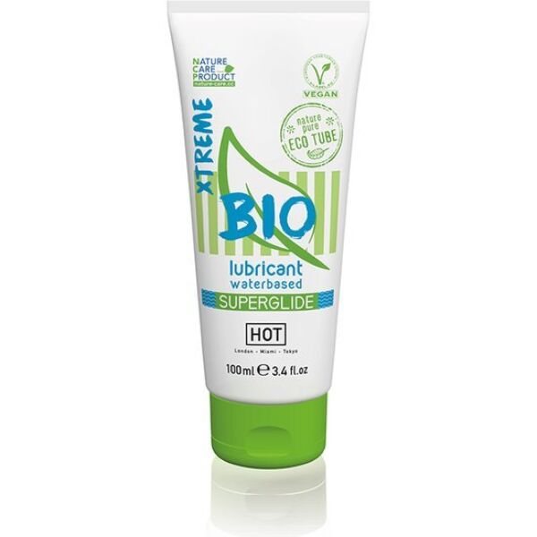 Balenie lubrikantu na vodnej báze HOT BIO Superglide Xtreme, 100 ml