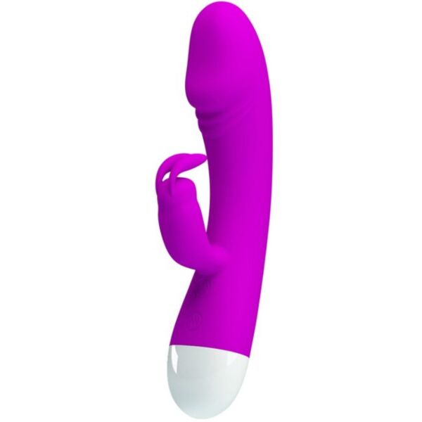Rabbit vibrátor Pretty Love Smart Will (BW-241028) so zakriveným driekom a ušami zajačika