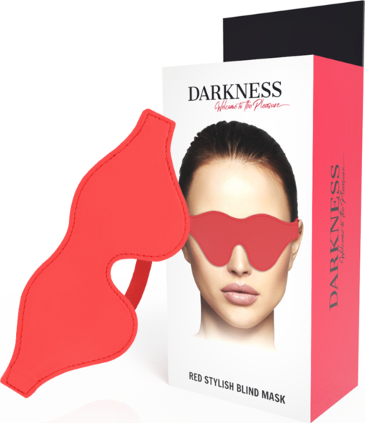 Maska na oči Darkness Stylish z PVC s elastickým pásikom