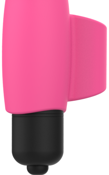 Prstový vibrátor OHMAMA Pink Thimble Xmas Edition v ružovej farbe