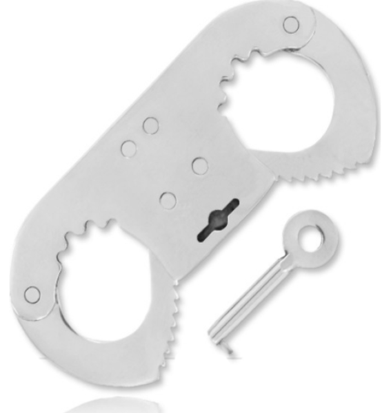 Putá na prsty Metal Hard Thumb Cuff, kovové