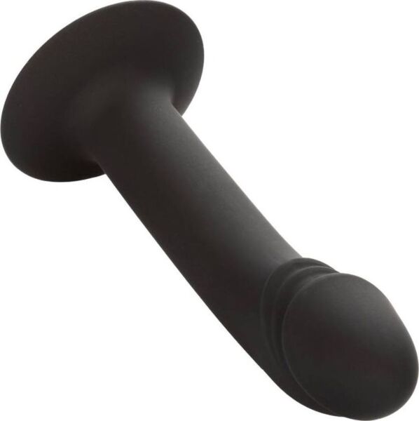 Análne dildo CalExotics Curved Anal Stud so zahnutou špičkou a základňou s prísavkou