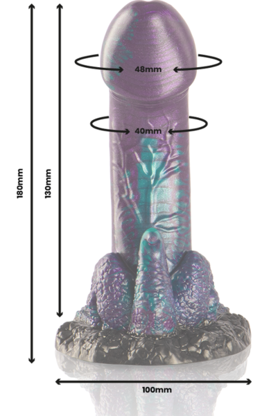 Dildo EPIC Basilisk 18 cm so širokou základňou